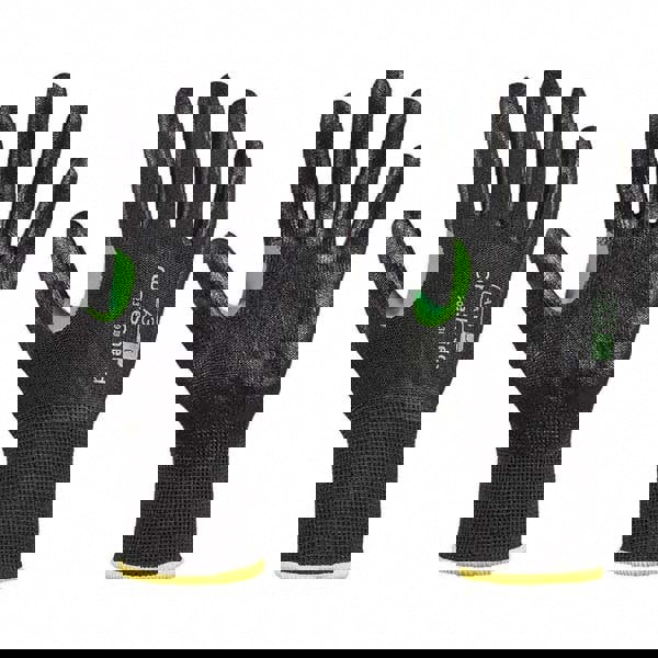 Cut, Puncture & Abrasive-Resistant Gloves: Size L, ANSI Cut A3, ANSI Puncture 1, Nitrile, HPPE